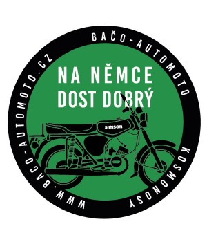 Merch samolepka - Na němce dost dobrý (zelená)